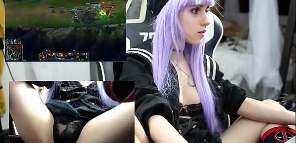  Teen Masturbating and Playing League of Legends URF Mode 12